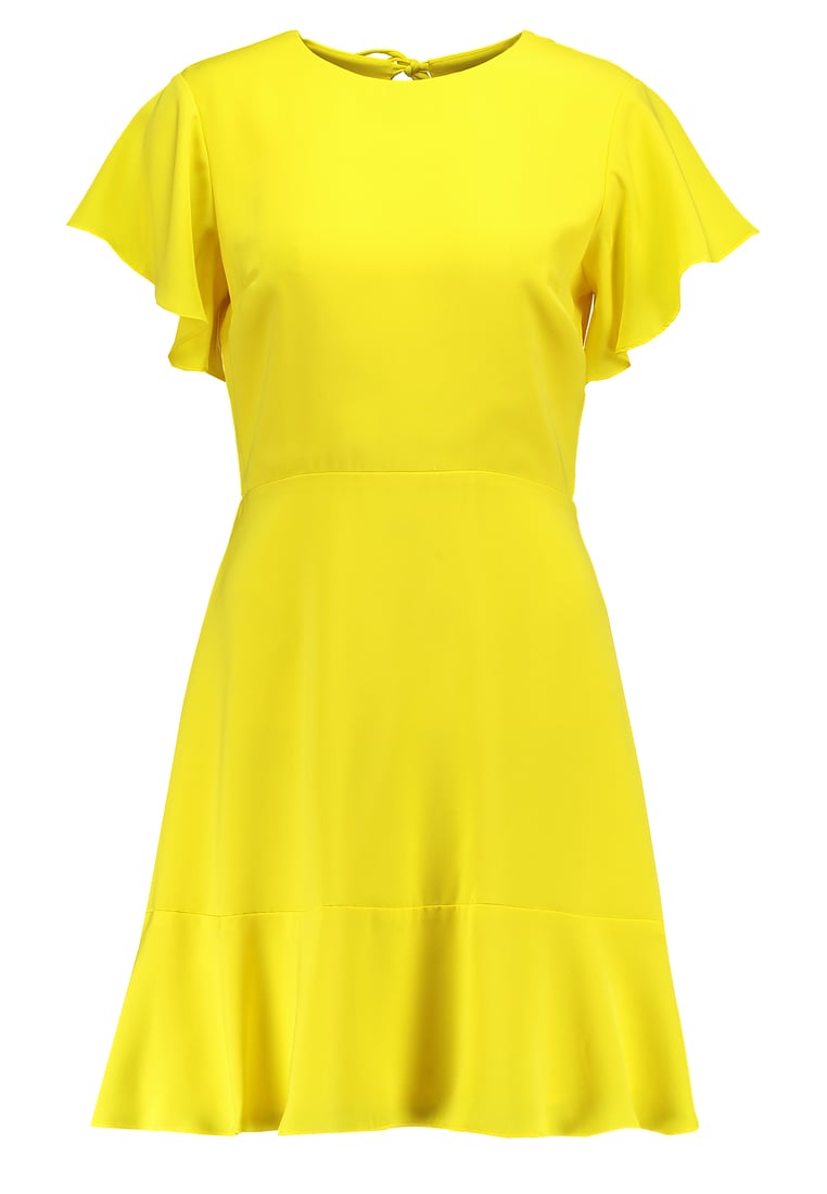 sukienka neonowa żółta