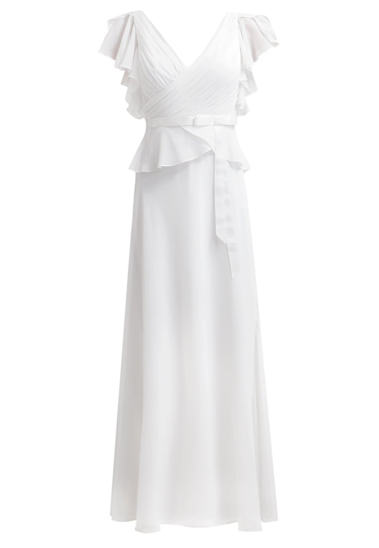 długa biała suknia