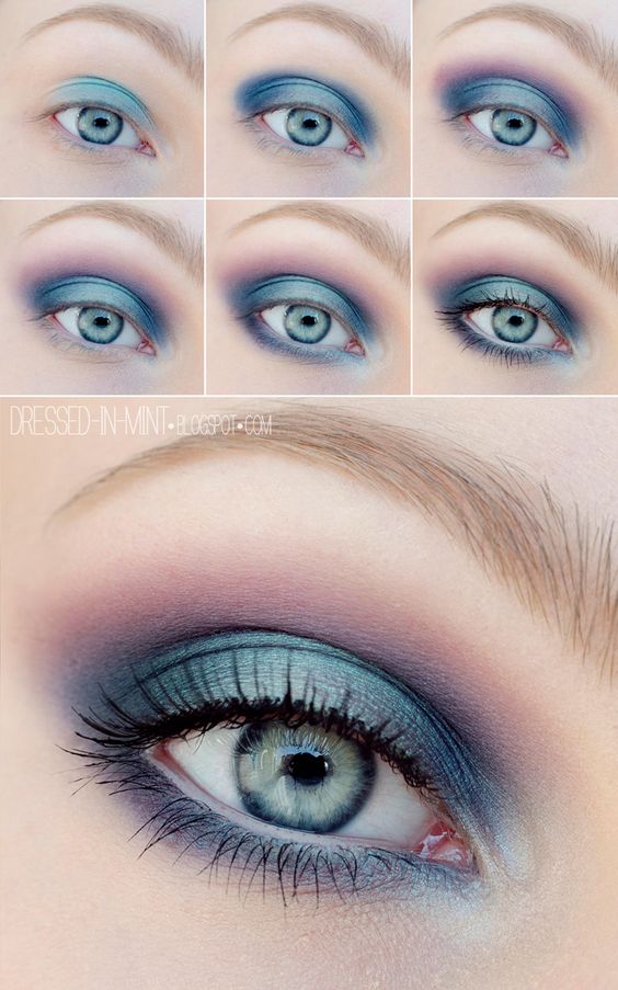 makijaż dla niebieskich oczu