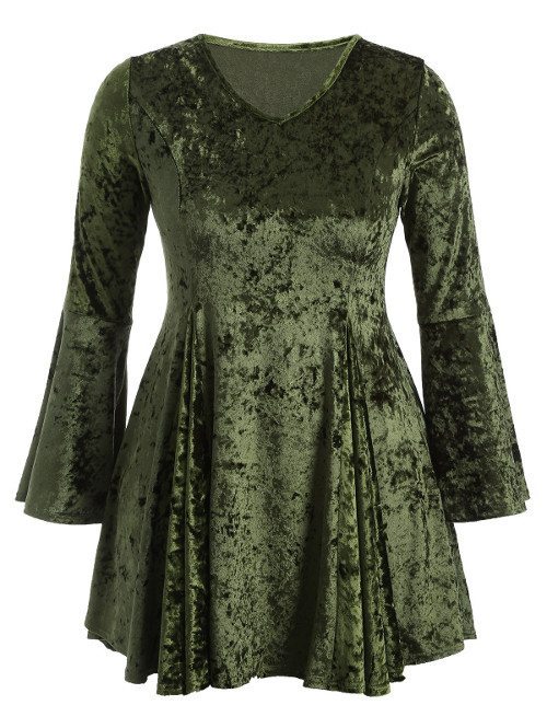 zielona sukienka aksamitna